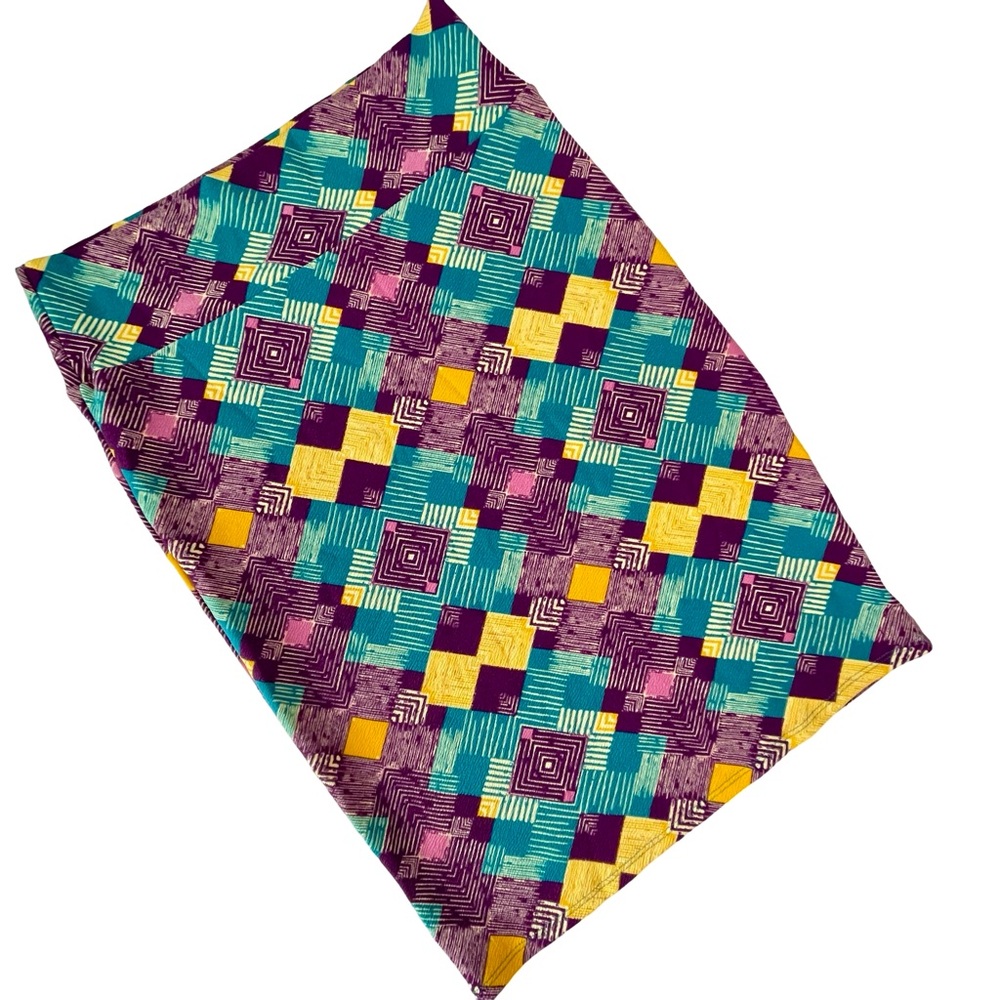 LuLaRoe Cassie Pencil Skirt Soft & Stretchy Geometric Multicolor SzL